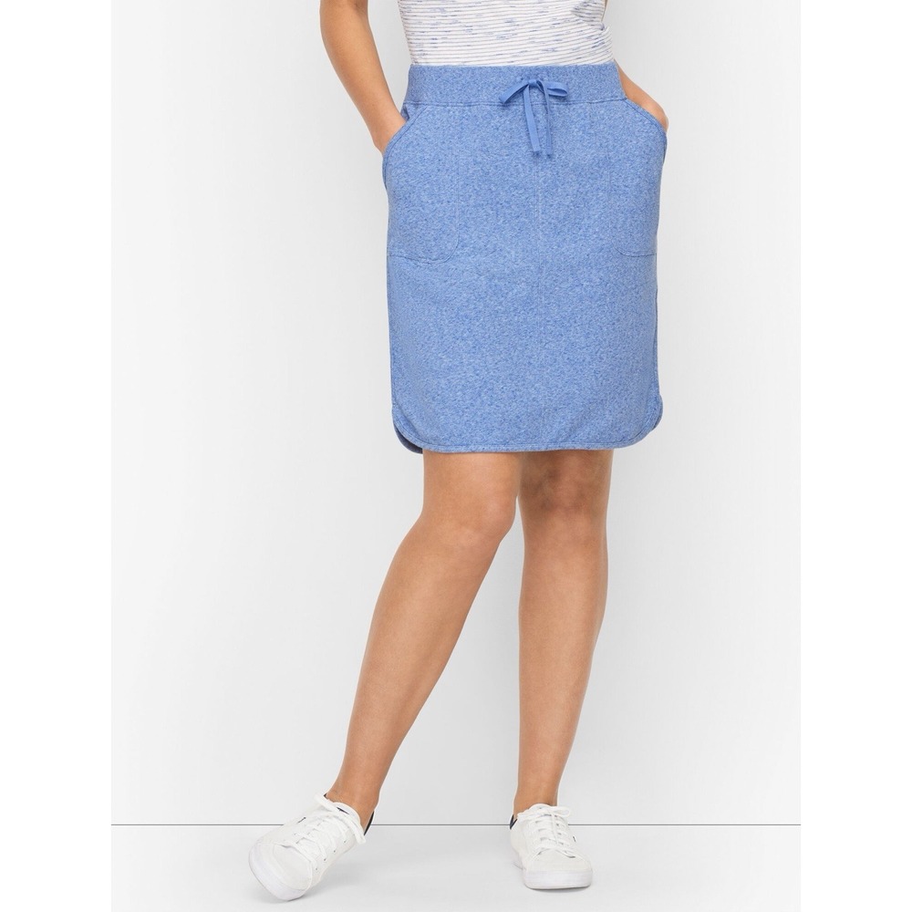 T By Talbots Terry Skirt XL Eventide Blue Activewear Athleisure Casual